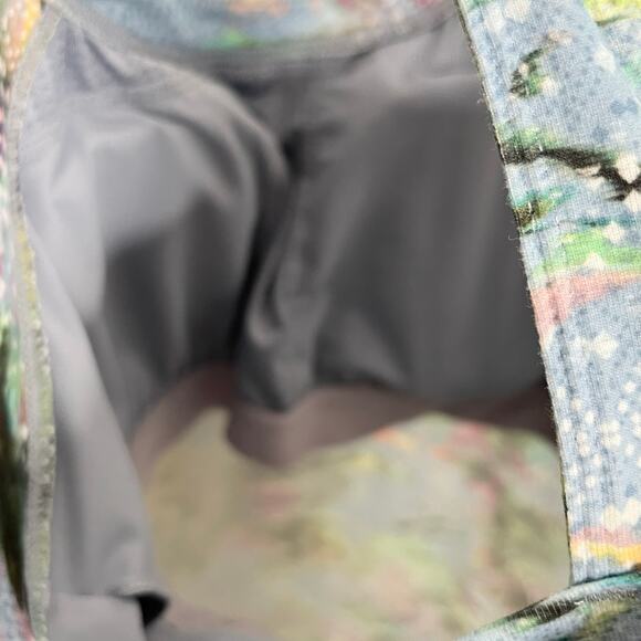 Prana Womens Cantine Dress Small Blue Graceful Floral Halter Padded Outdoor - Picture 7 of 10